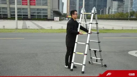 2020 Neue Aluminium-Gerüst-Teleskopleitern, klappbare Aluminium-Leitern, Gerüste