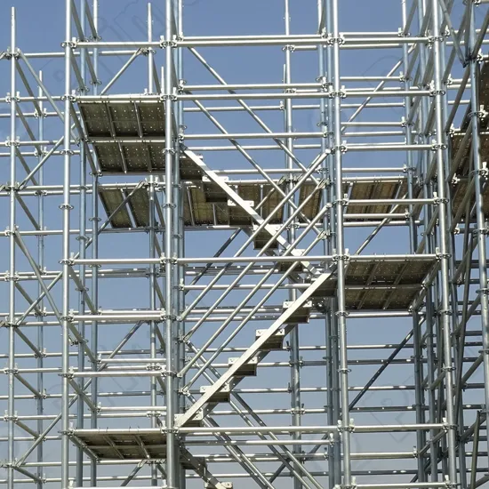 Kundenspezifisches Aluminium-Gerüst aus Stahlblech mit Ringverschluss für den Fassaden- und Traggerüstbau